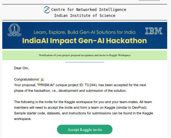 IndiaAI GenAI Impact finalist snapshot
